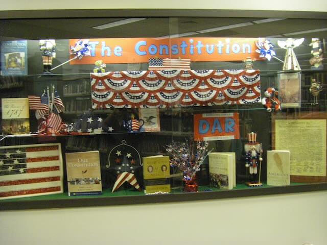 Constitution Week library display, 2014